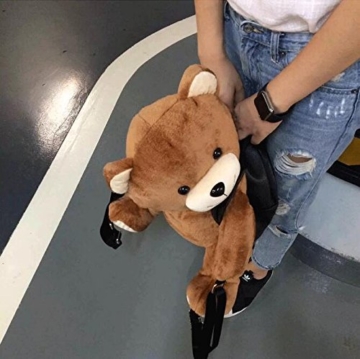 Lederrucksack mit Teddy