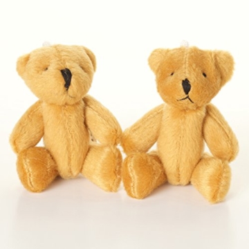 NEU - 18 X BRAUN TEDDYBÄR - Klein Niedlich Weich Kuschelig - Geschenk Geburtstag Weihnachten - 