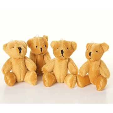 NEU - 18 X BRAUN TEDDYBÄR - Klein Niedlich Weich Kuschelig - Geschenk Geburtstag Weihnachten - 